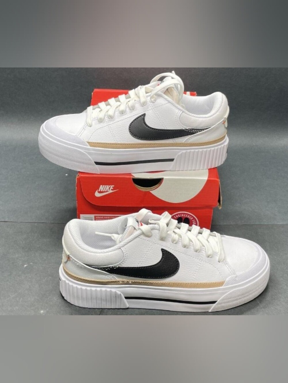 Nike Court Legacy Lift Platform Sneakers Size 6 New/Box MSRP $94.99 - Picture 5 of 11